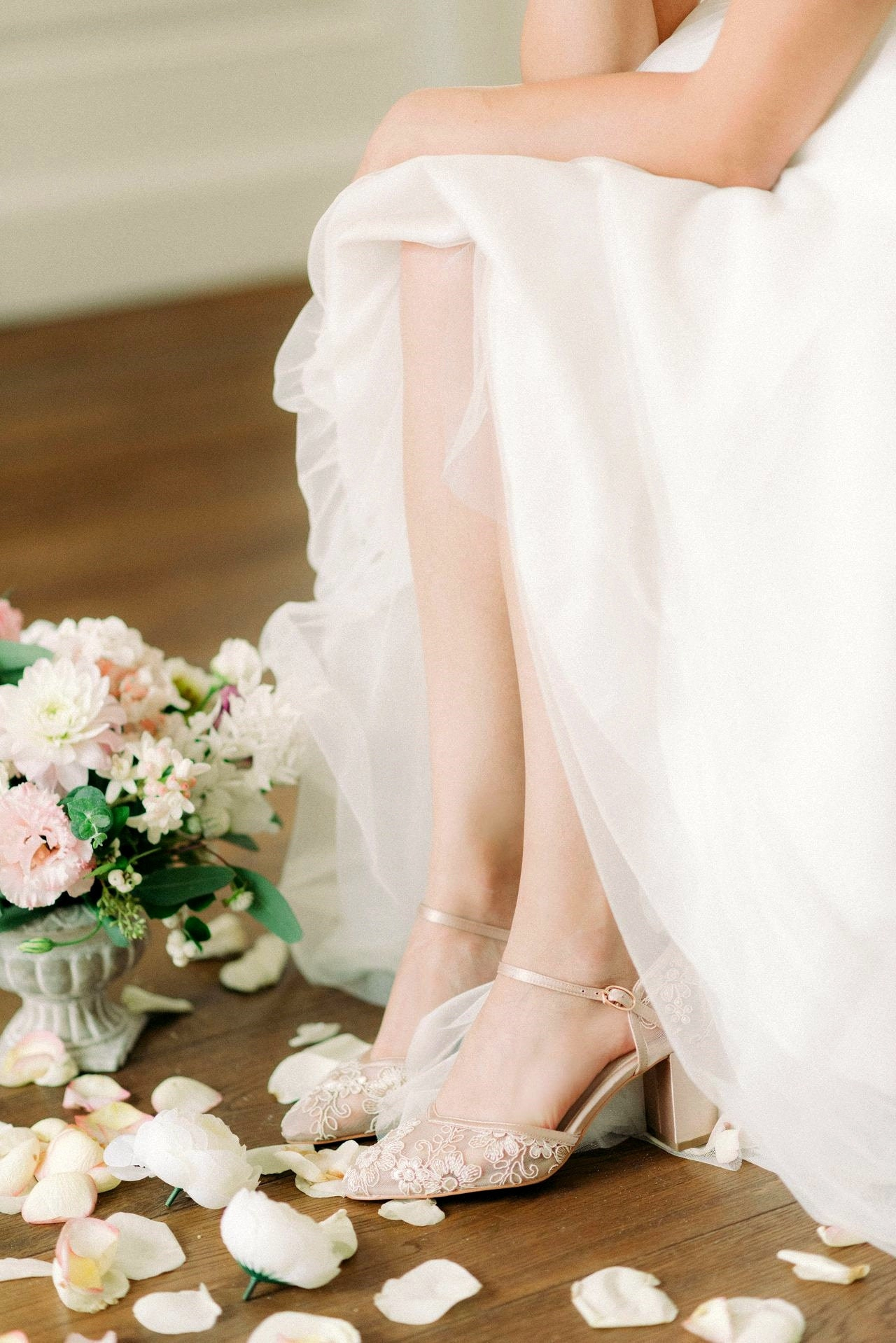 Women’s Champagne Lace Bridal Heels